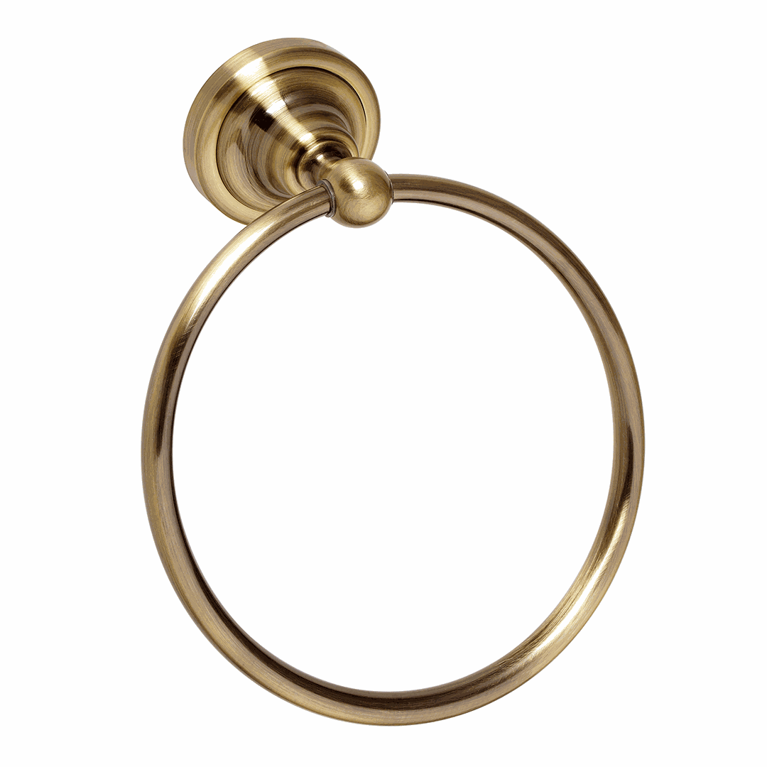 RETRO bronze: Ring towel holder