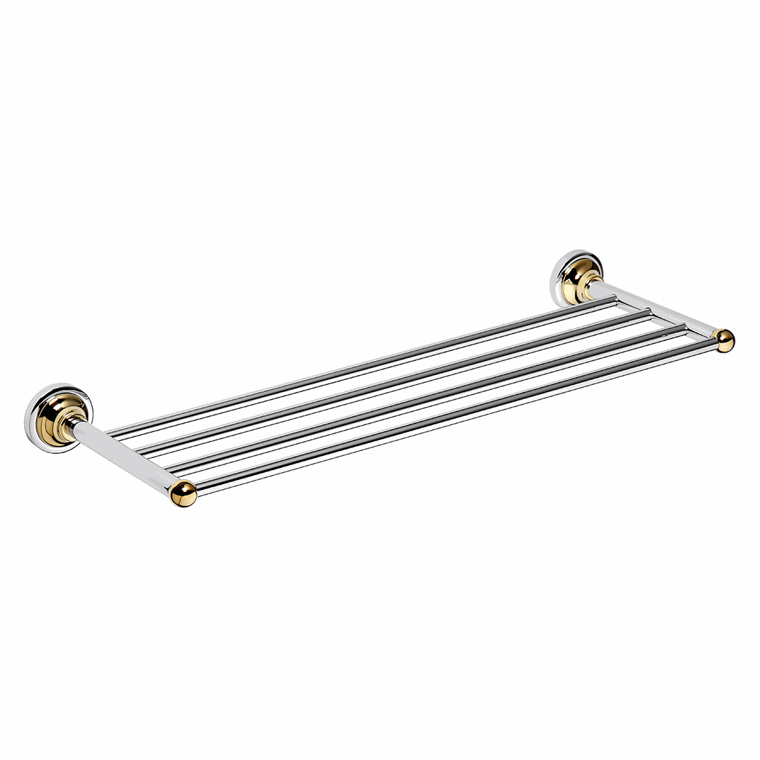 RETRO gold/chrome: Towel holder, 605 mm