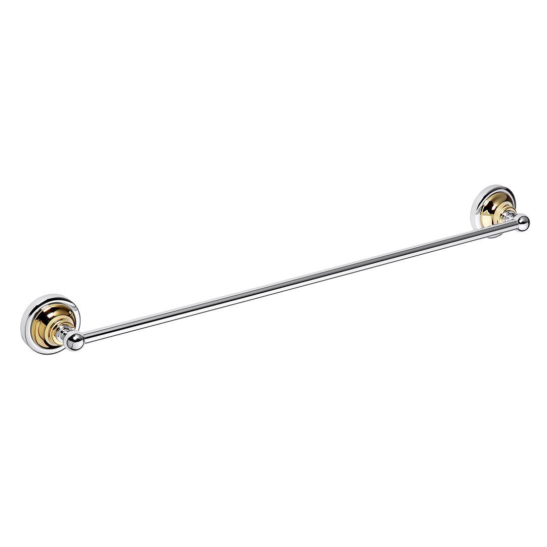 RETRO gold/chrome: Towel holder, 600 mm