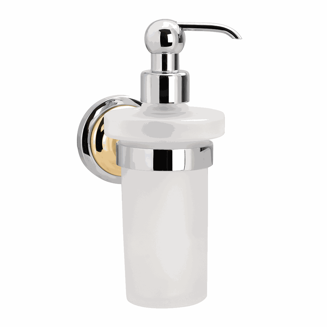 RETRO gold/chrome: Soap dispenser, 230 ml