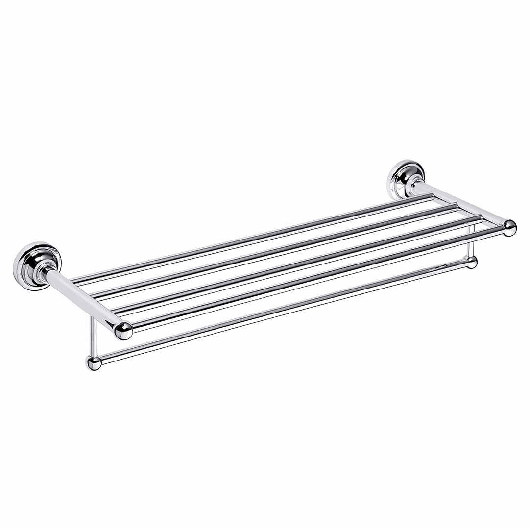 RETRO chrome: Towel holder, 605 mm, with rail
