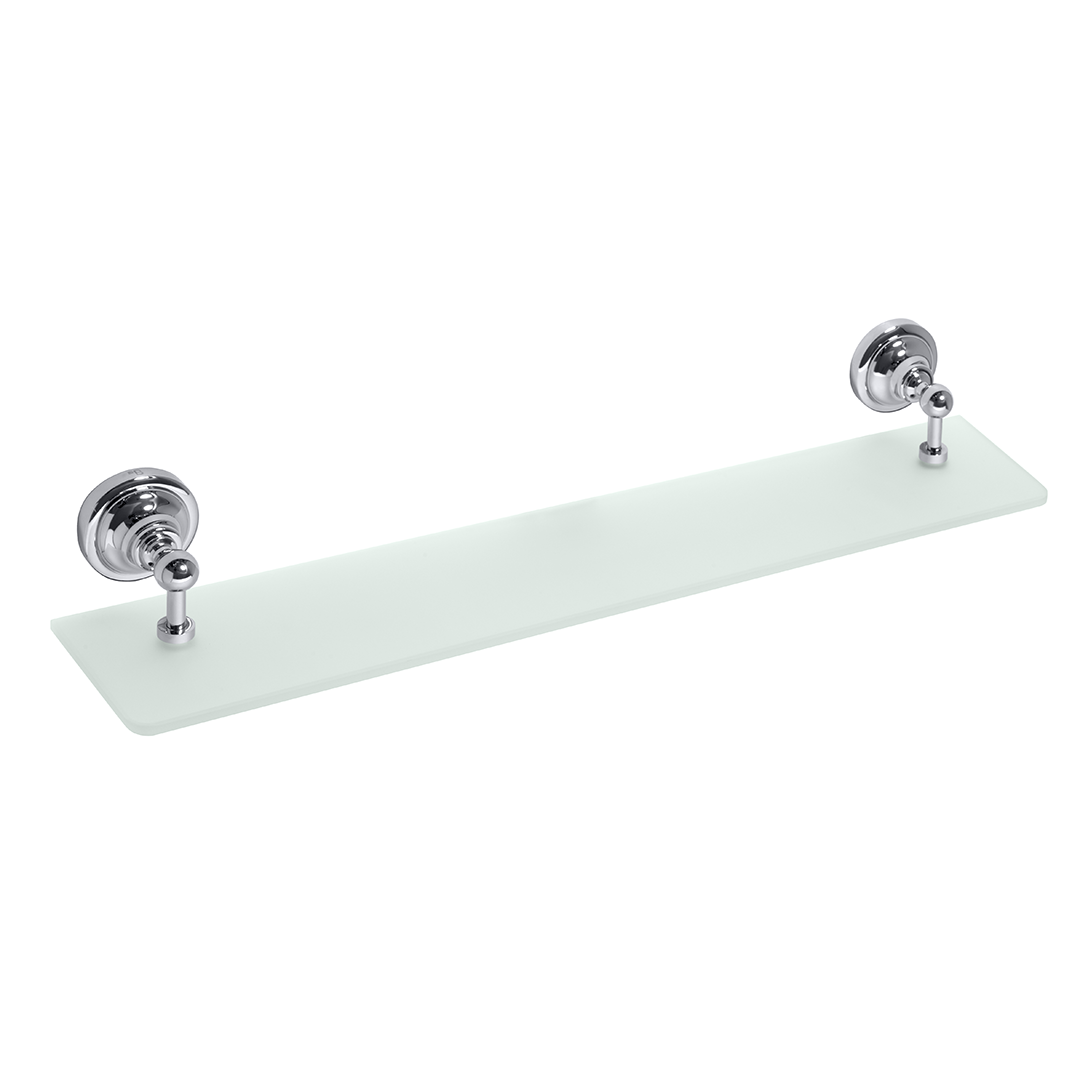 RETRO chrome: Glass shelf, 600 mm
