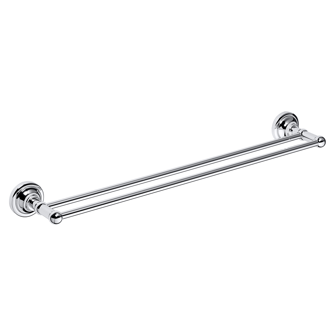 RETRO chrome: Towel holder, 600 mm, double