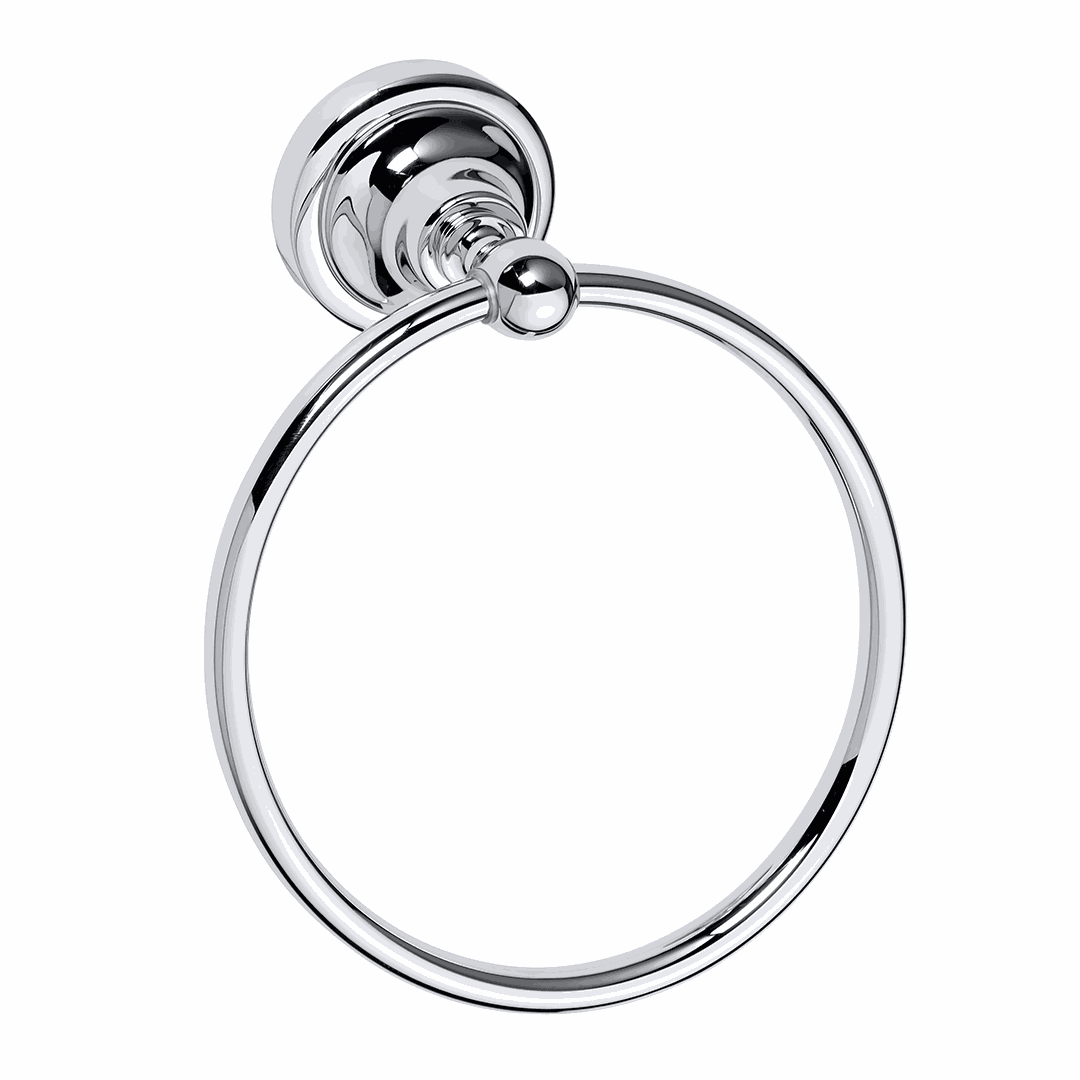 RETRO chrome: Ring towel holder
