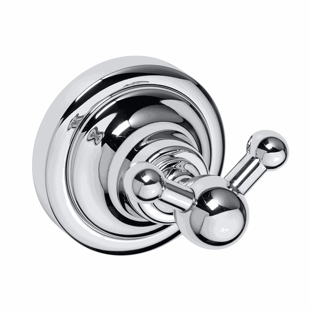 RETRO chrome: Double robe hook