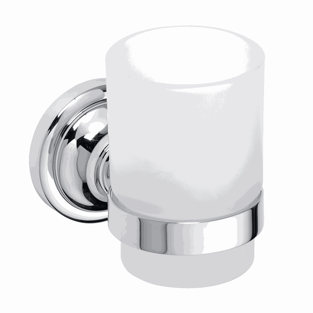 RETRO chrome: Toothbrush holder, glass