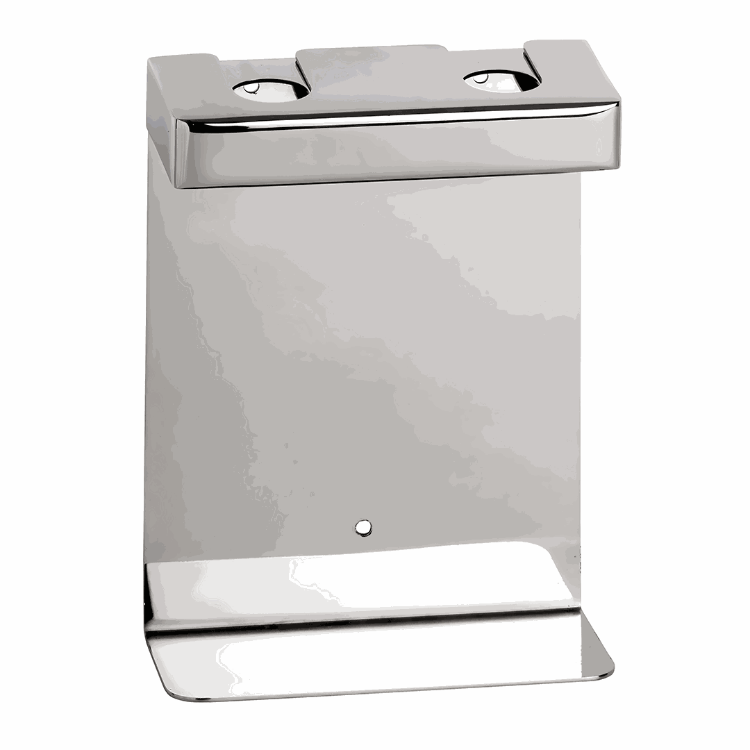 Hotel Double holder for soap dispenser, square