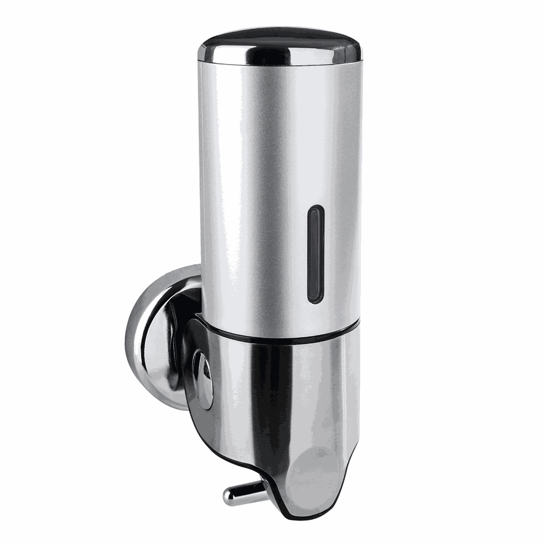 Hotel Soap dispenser, 500 ml, stainless steel/plastic