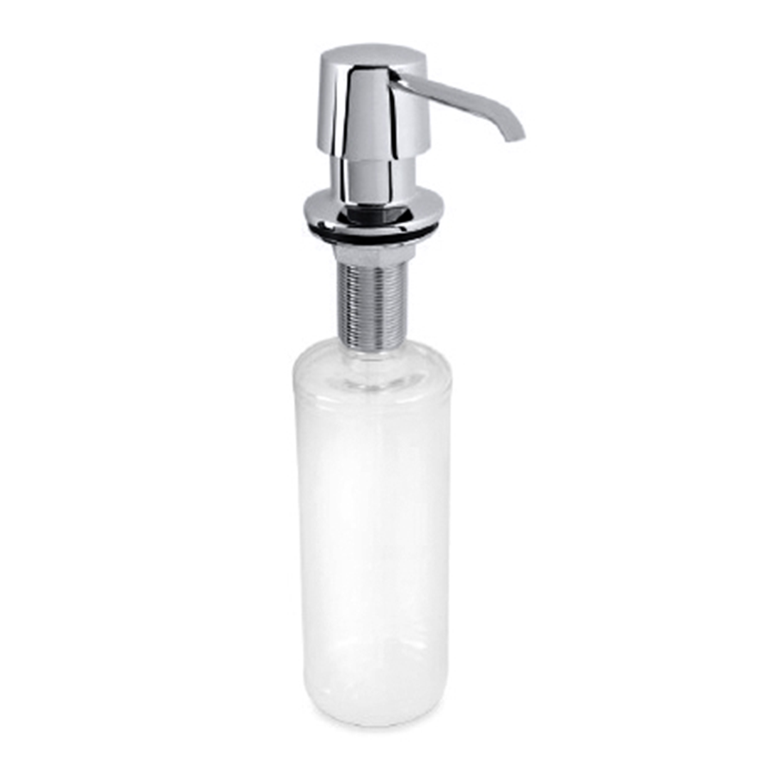 Hotel Integrated soap/detergent dispenser, 300 ml, stainless steel/plastic