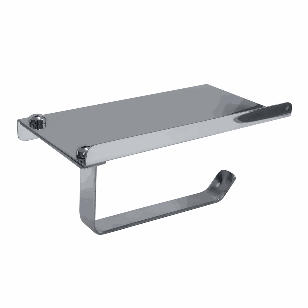 Hotel Toilet paper holder, with shelf