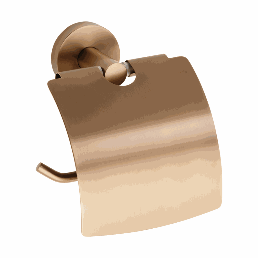 Amber Toilet paper holder, with cover