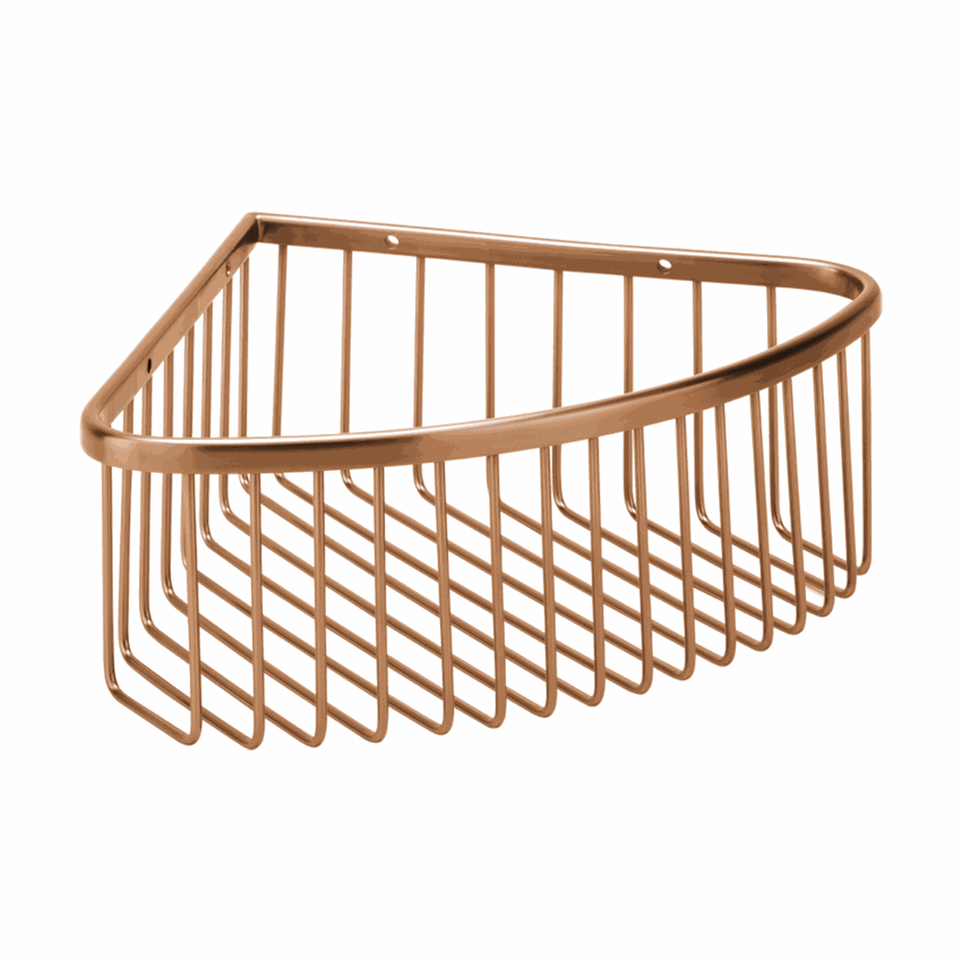 Amber Corner shower shelf, 265 mm