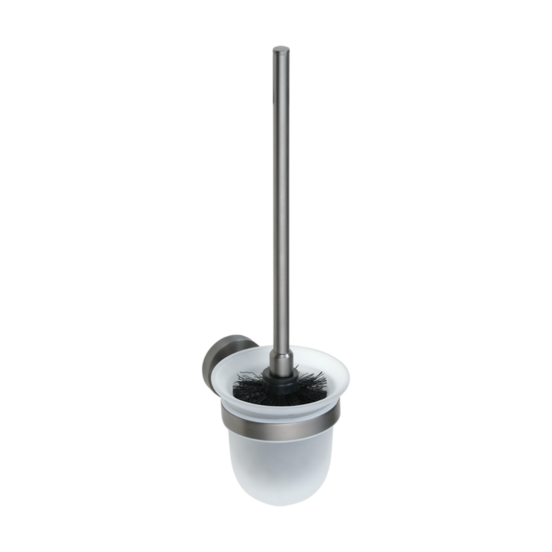 Graphit Wall mounted toilet brush holder, glass