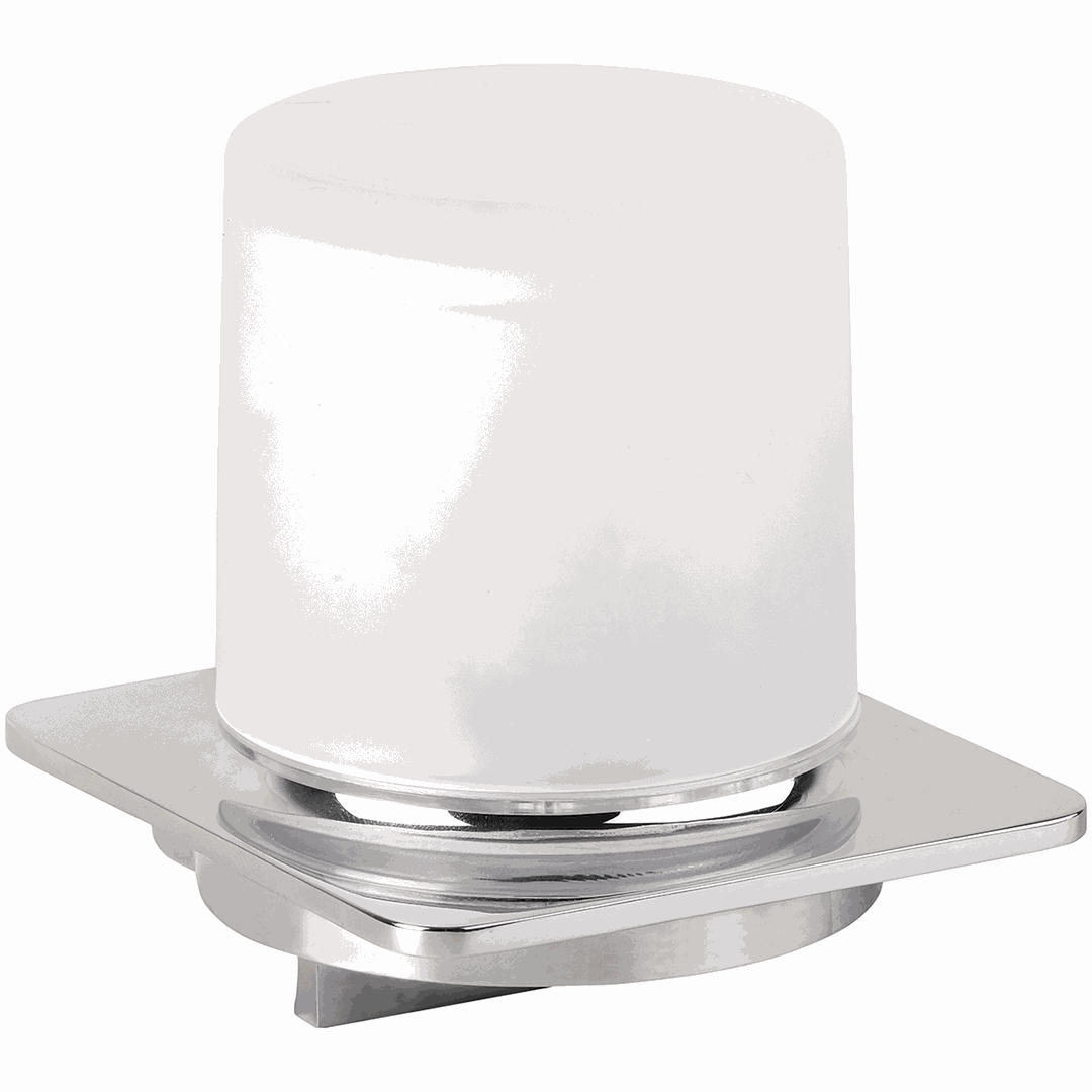Organic Soap dispenser, 200 ml, stainless steel, glass