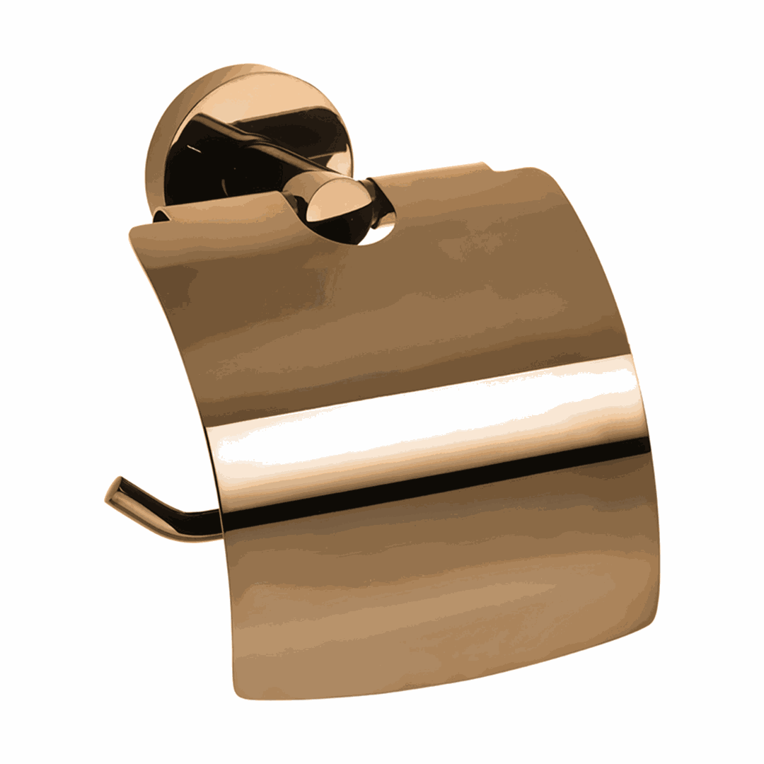 Coral Toilet paper holder, with cover