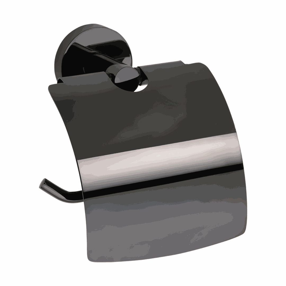Hematit Toilet paper holder, with cover
