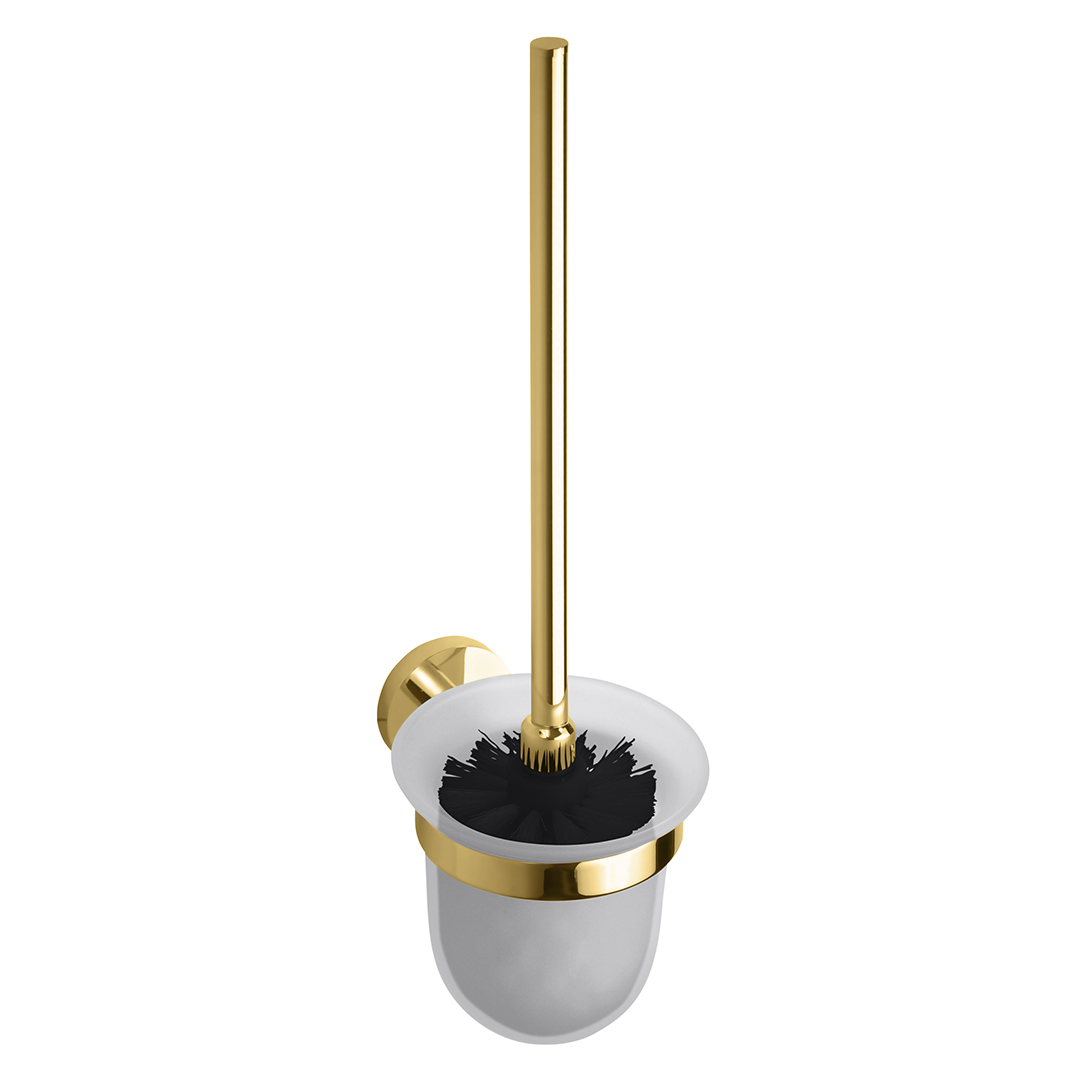 Brilo Wall mounted toilet brush holder, glass