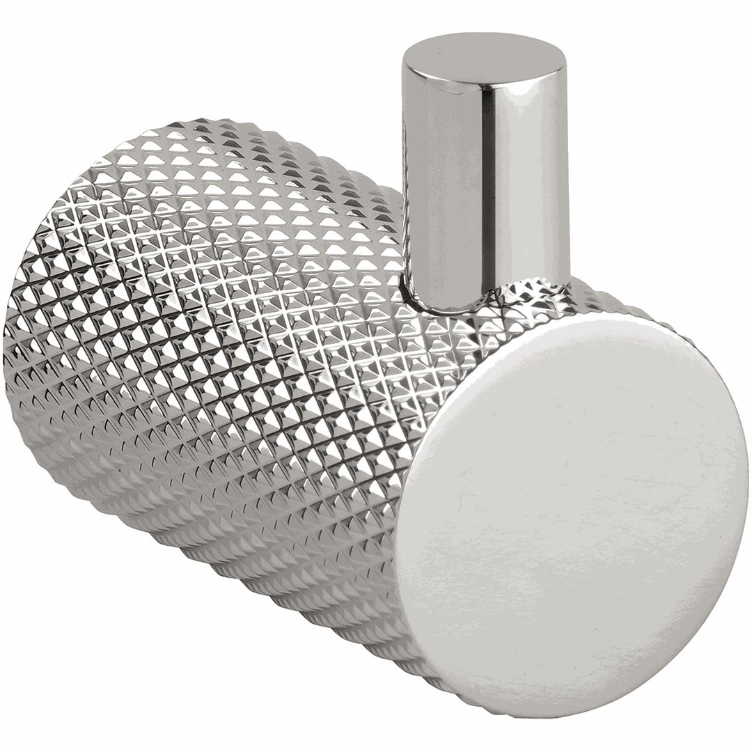 Brilia Single robe hook, polished, silver