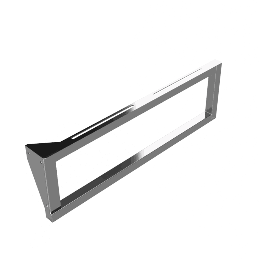 Hotel Washbasin console with towel holder, 490 mm, max load 50 kg, left
