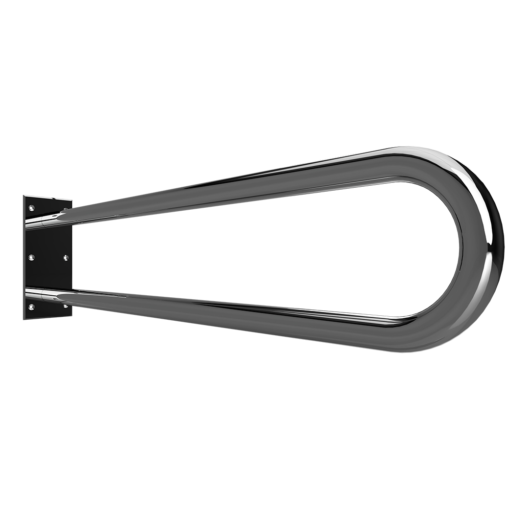 HELP Grab bar, 850 mm, U-shape, without cover