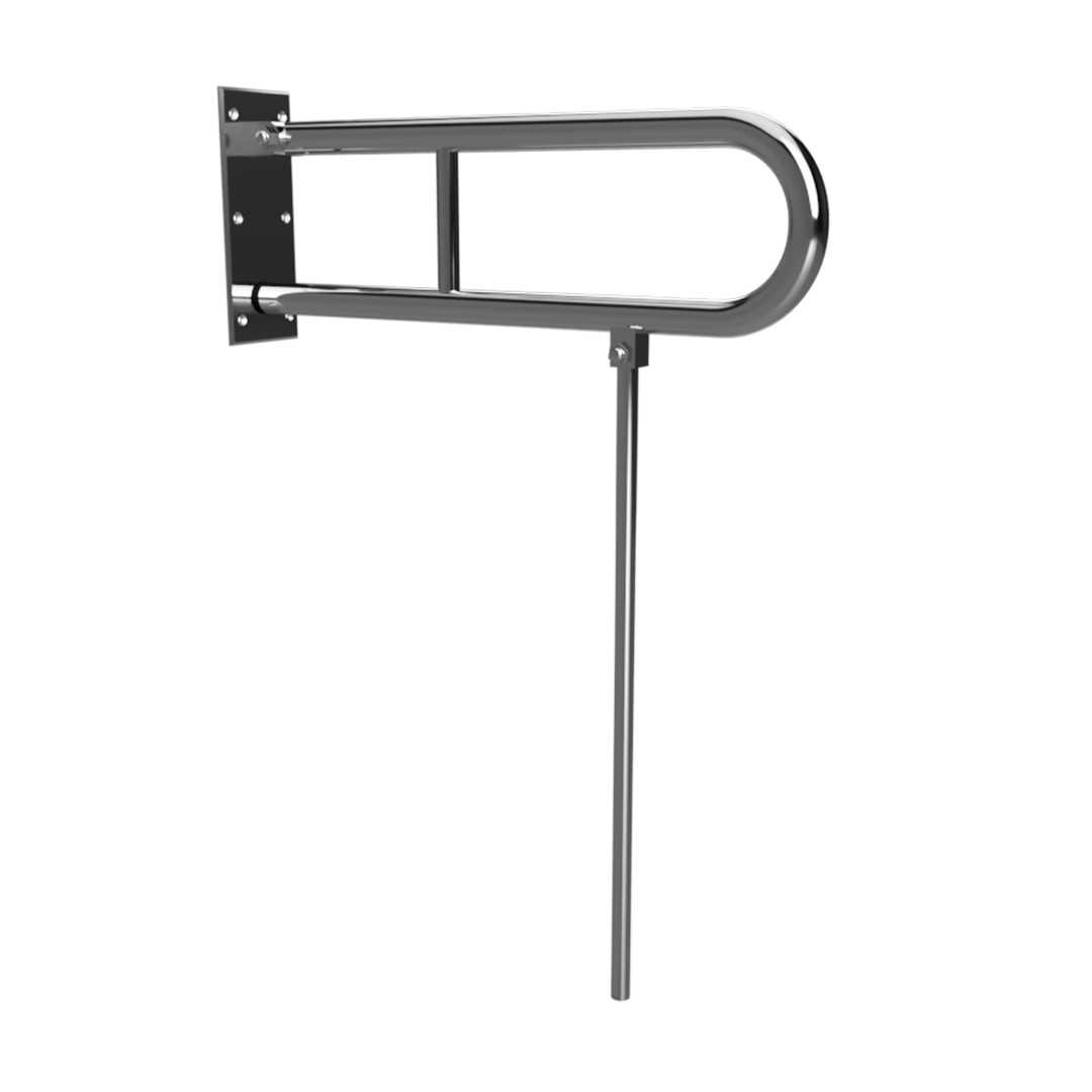 HELP Grab bar, 600 mm, U-shape, folding, without cover