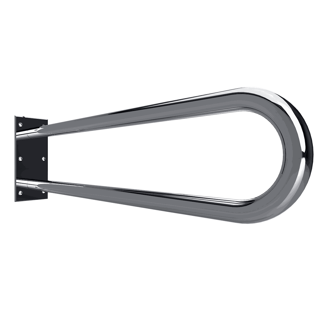 HELP Grab bar, 750 mm, U-shape, without cover