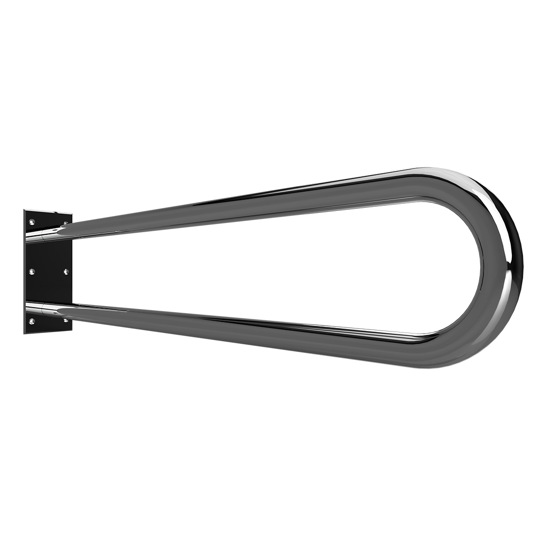 HELP Grab bar, 900 mm, U-shape, without cover