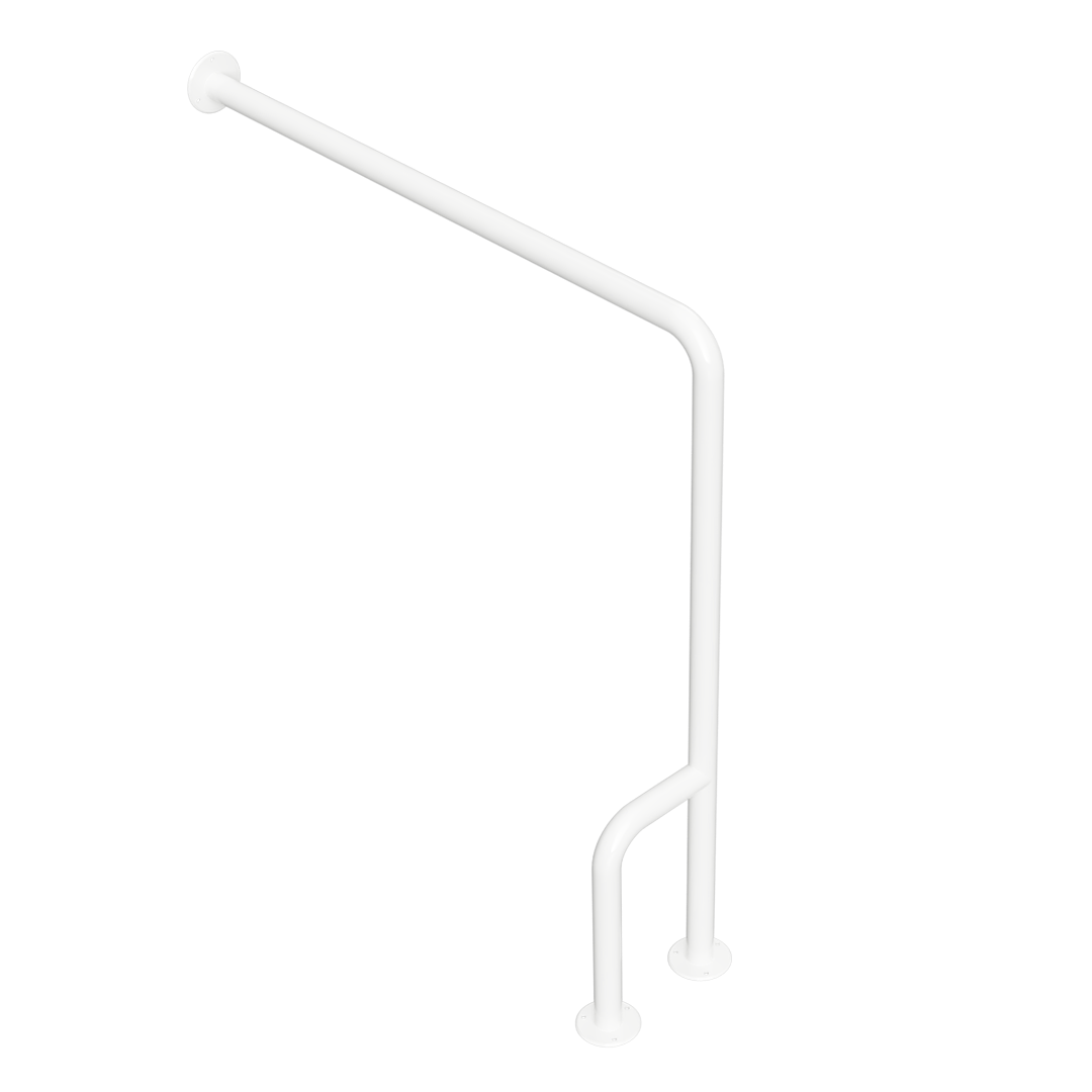 HELP Grab bar, with double floor mounting, left, without cover