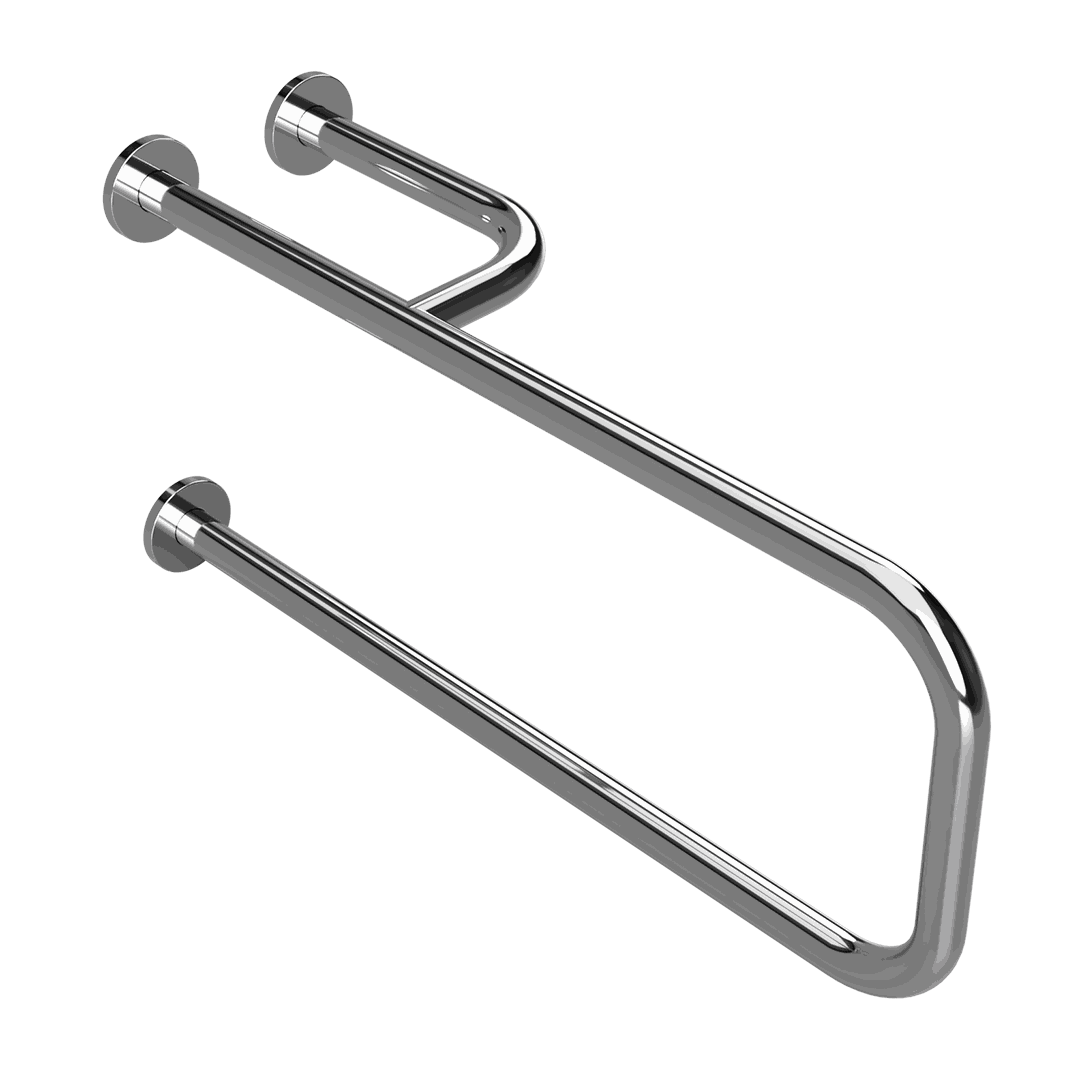 HELP Grab bar, with double mounting, right, with cover