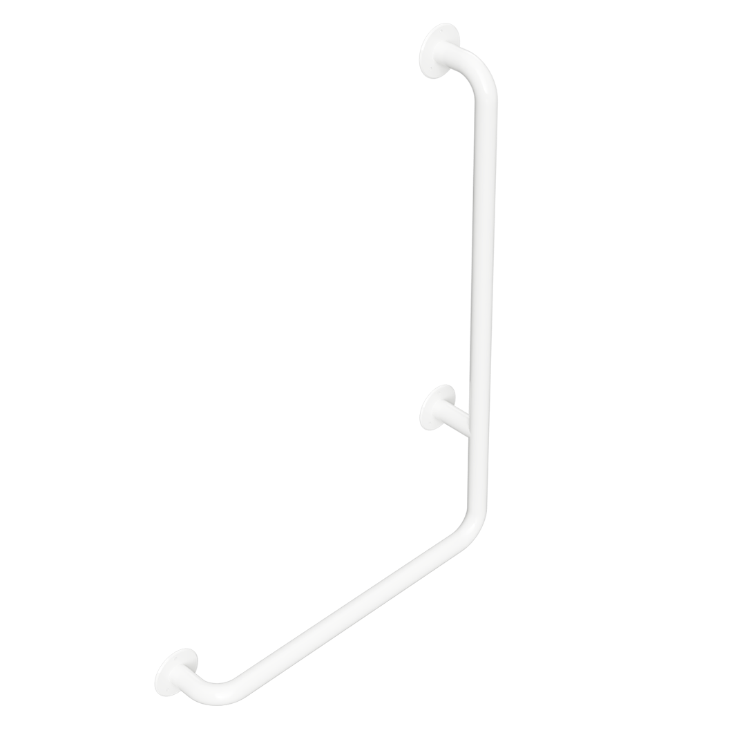HELP Grab bar, 890 mm, L-shape, right, without cover