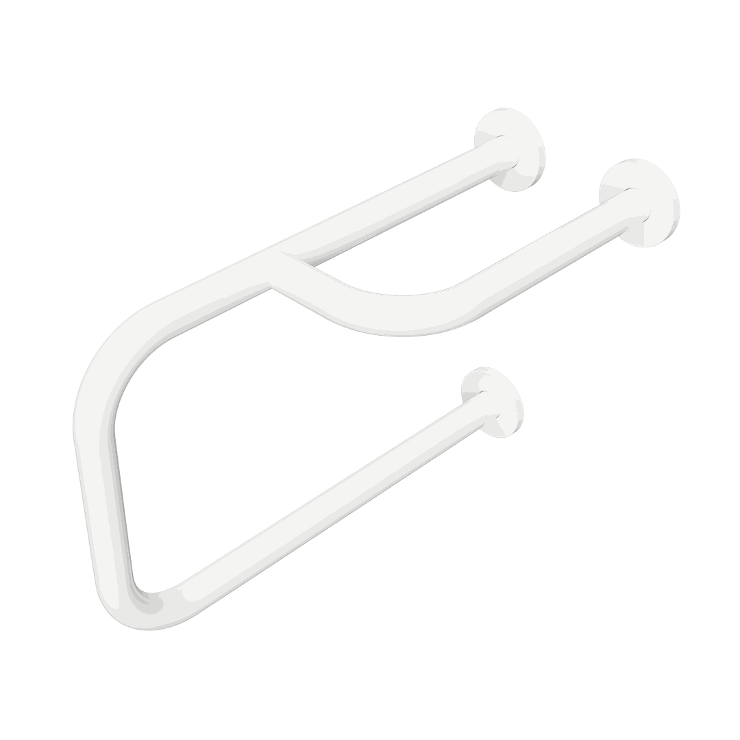 HELP Grab bar, double fixing, right, with cover