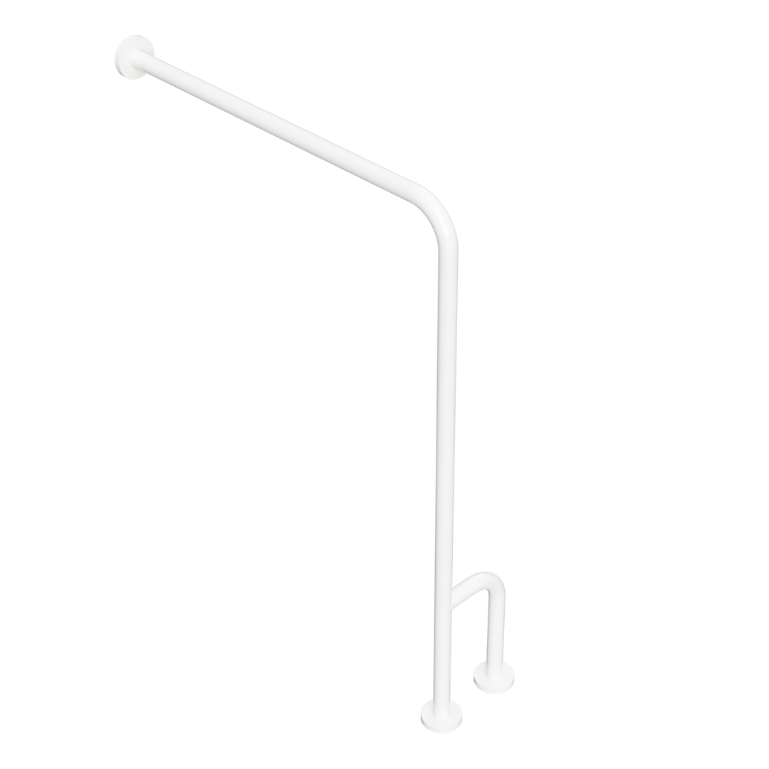 HELP Grab bar, double floor fixing, right, with cover