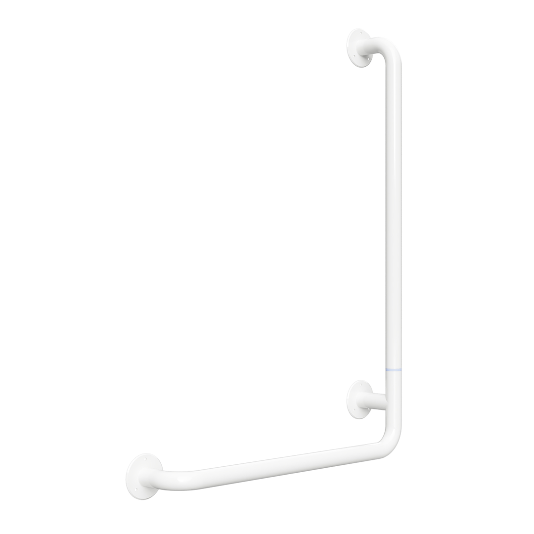HELP Grab bar, 890 mm, L-shape, right, folding, without cover