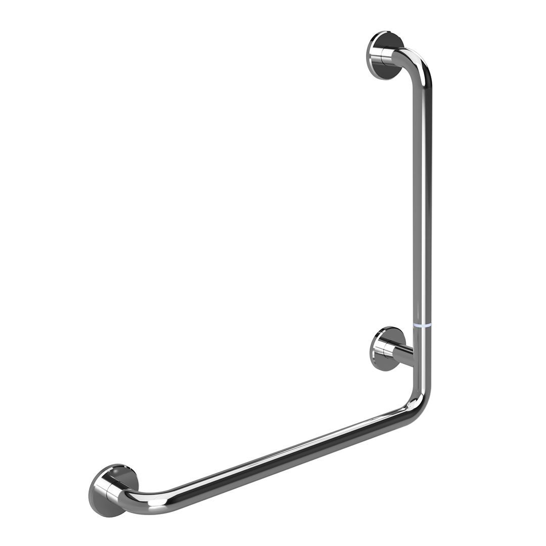 HELP Grab bar, 680 mm, L-shape, right, folding, with cover