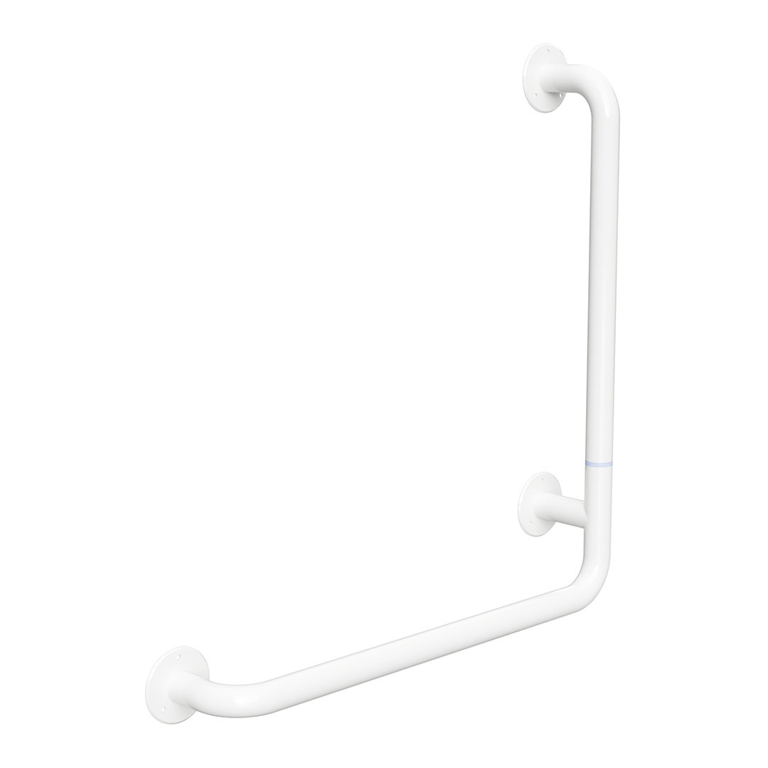 HELP Grab bar, 680 mm, L-shape, right, folding, without cover