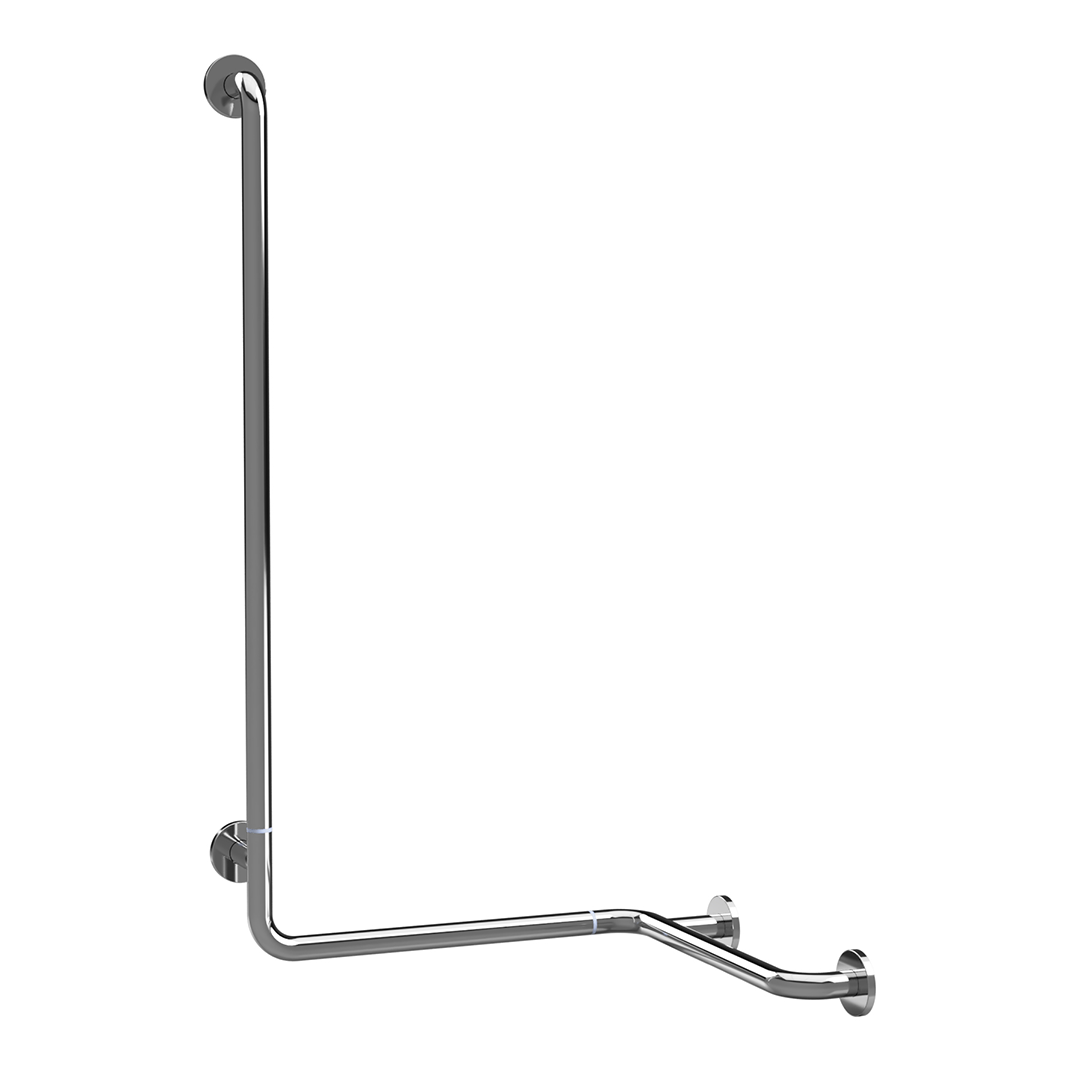 HELP Grab bar, L-shape, corner, left, folding, with cover