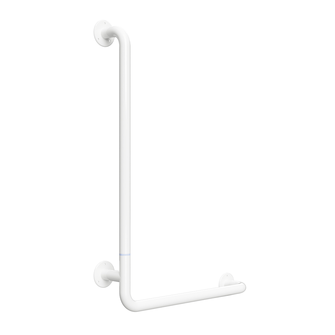 HELP Grab bar, 890 mm, L-shape, left, folding, without cover