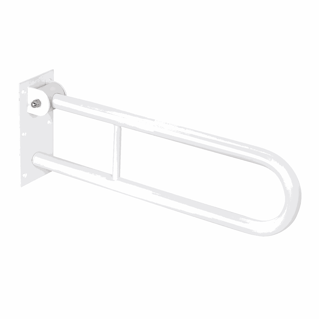 HELP Grab bar, 600 mm, U-shape, folding, with lock, without cover