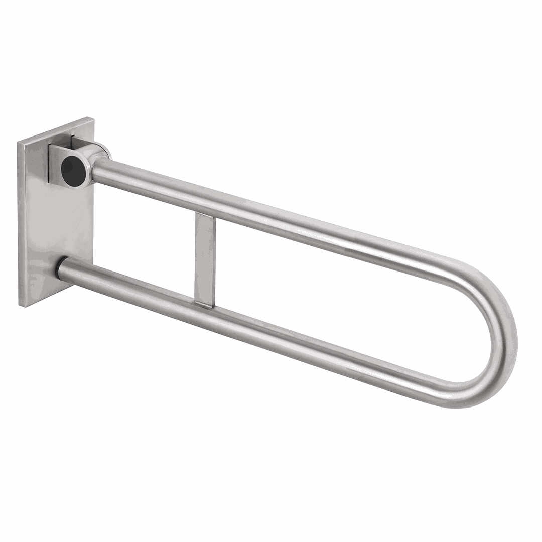 HELP Grab bar, 600 mm, U-shape, folding, removable, with lock, with cover