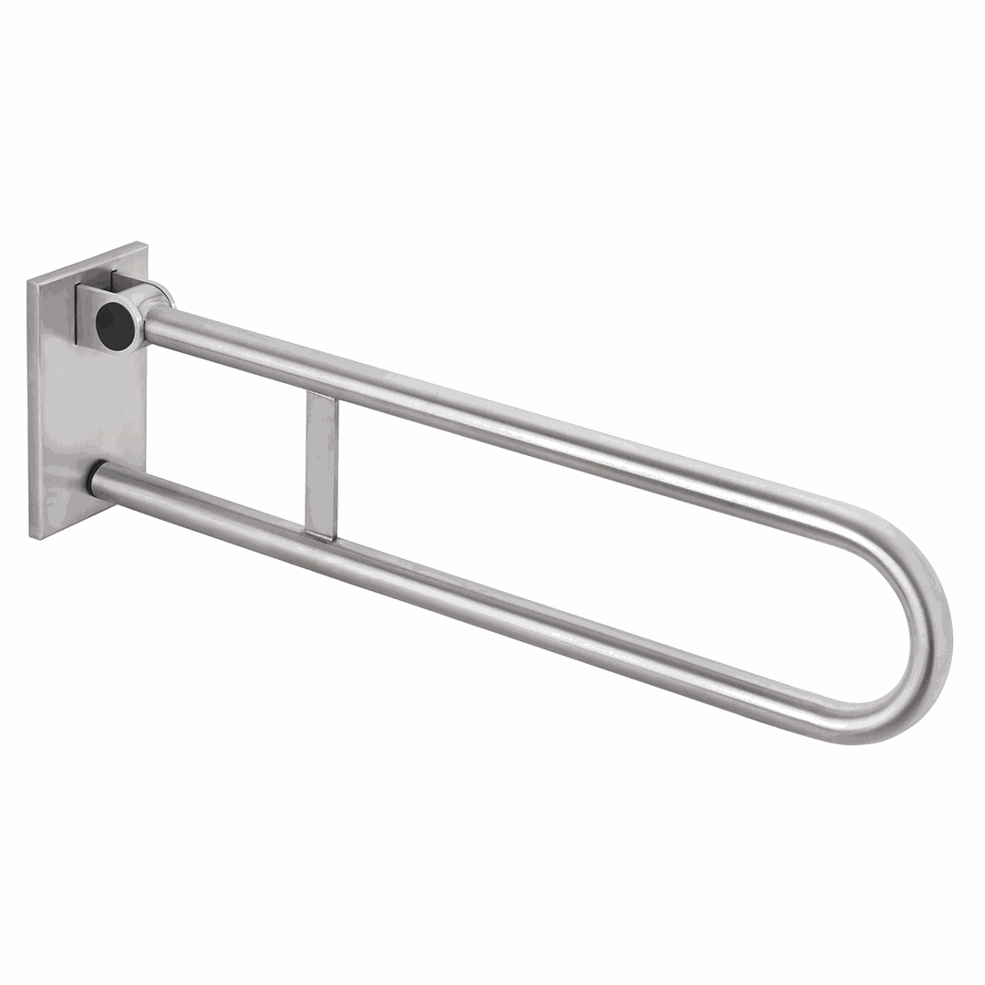 HELP Grab bar, 813 mm, U-shape, folding, removable, with lock, with cover