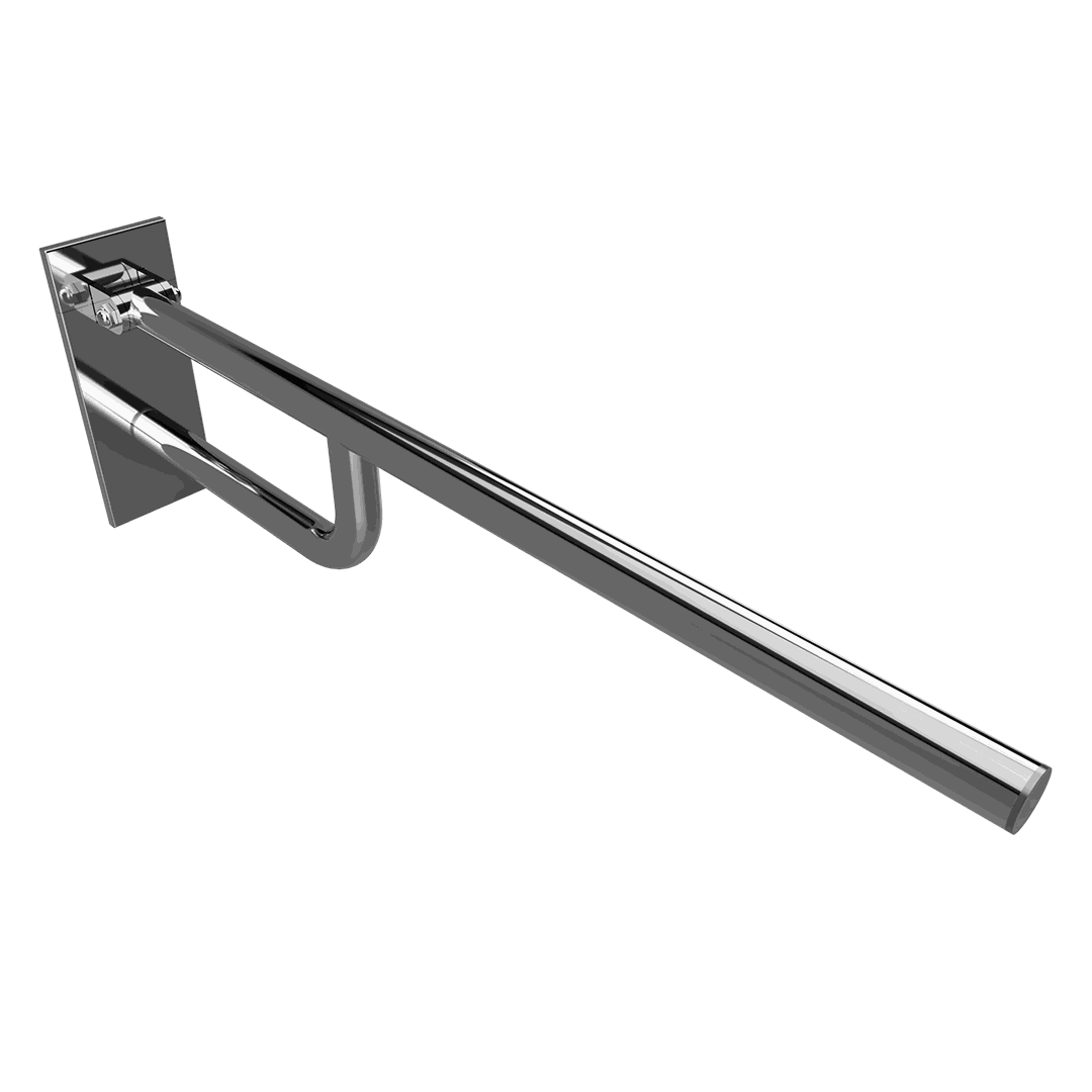 HELP Grab bar, 850 mm, folding, with cover