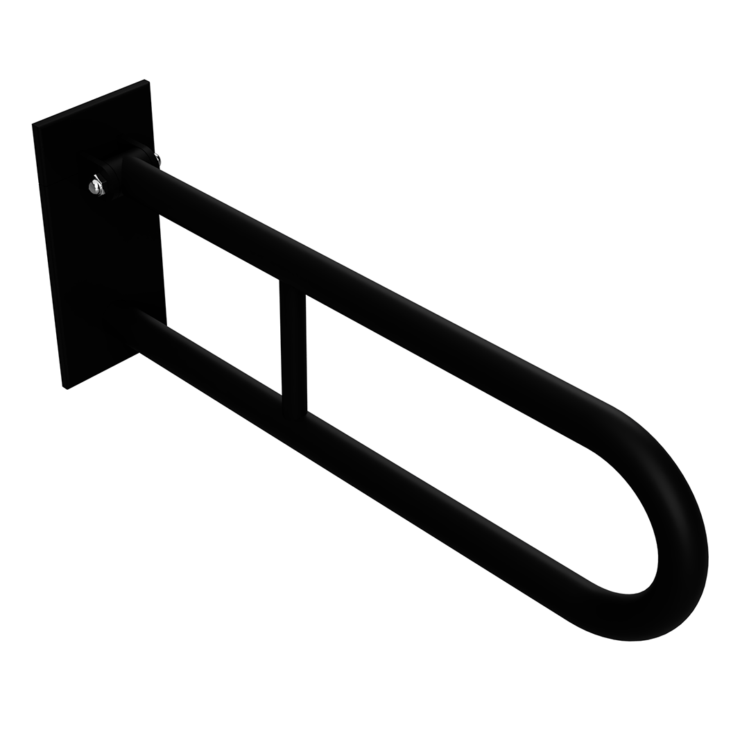 HELP Grab bar, 600 mm, U-shape, folding, with cover