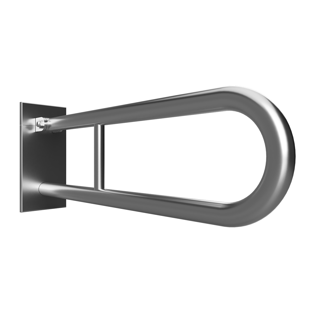 HELP Grab bar, 750 mm, U-shape, folding, with cover