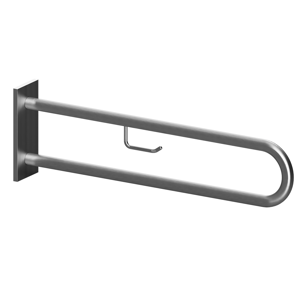 HELP Grab bar, 900 mm, U-shape, with TP holder, with cover