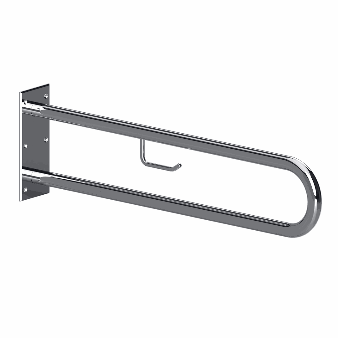HELP Grab bar, 600 mm, U-shape, with TP holder, without cover