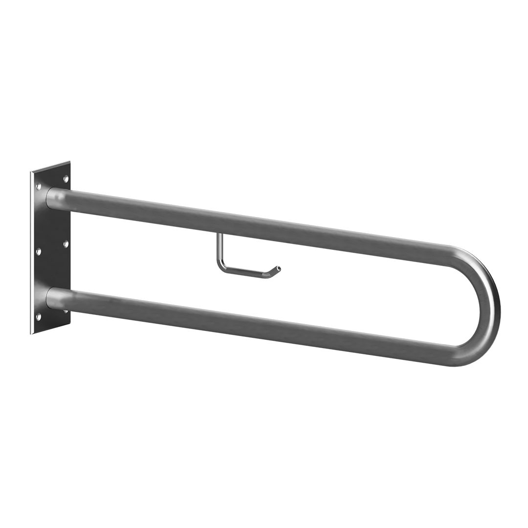 HELP Grab bar, 750 mm, U-shape, with TP holder, without cover