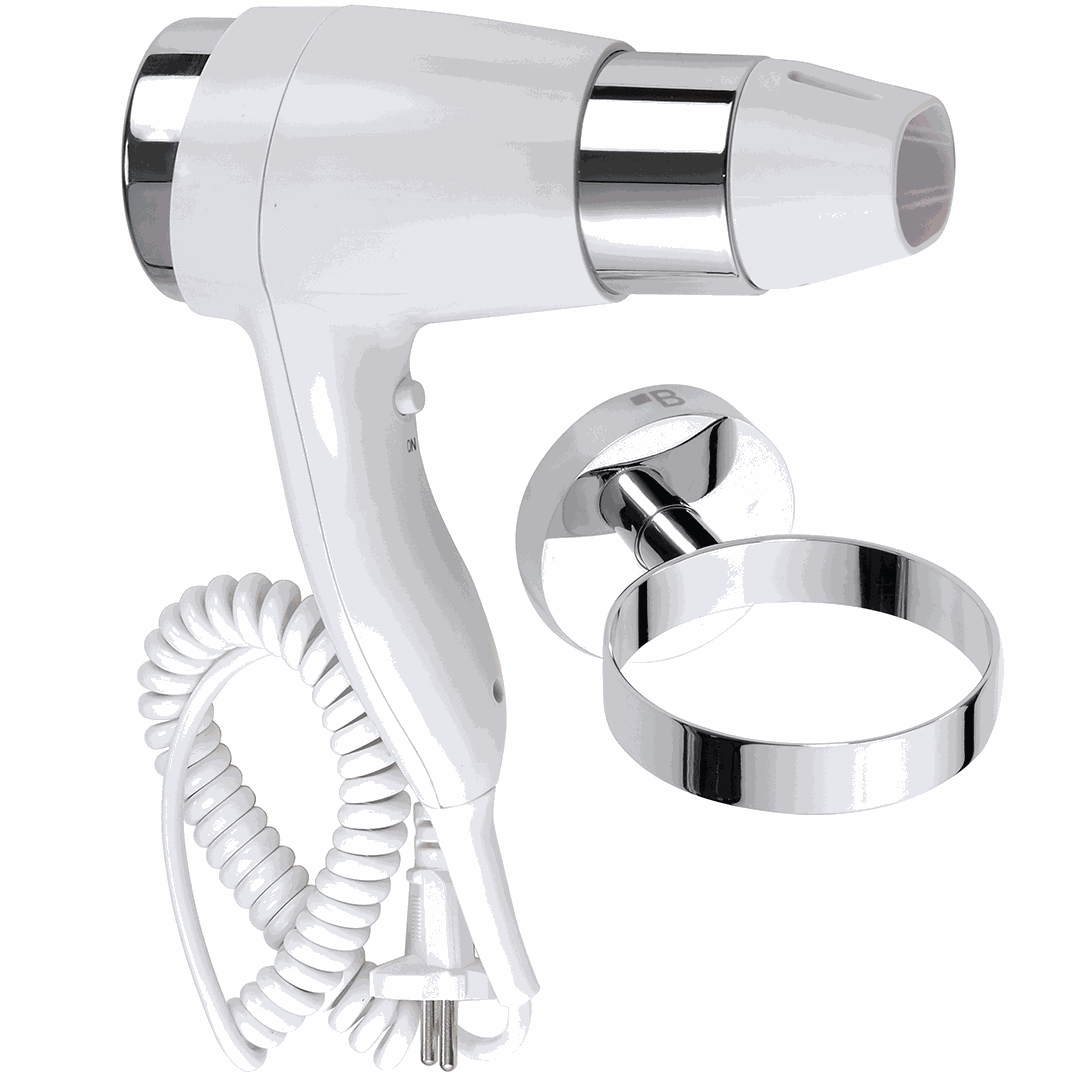 Hotel Hair dryer, with holder, with straight cord