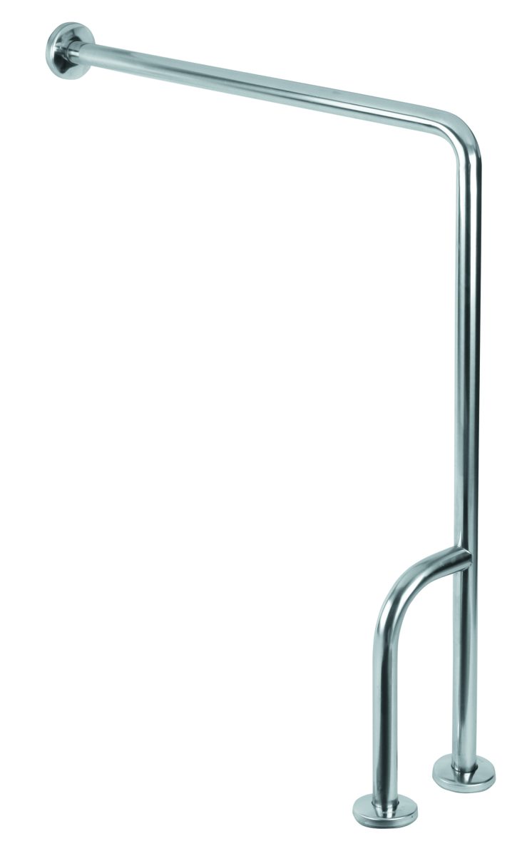 Wall/floor grab bar with 3 anchoring points BSI020