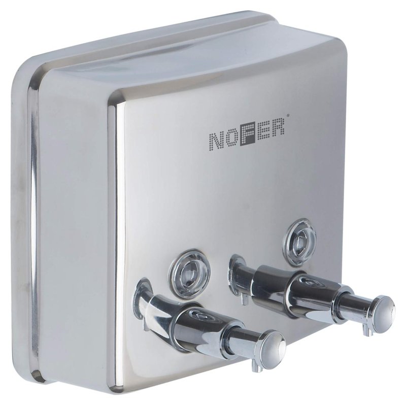 INOX Double Soap Dispenser 2 × 600 ml 03005