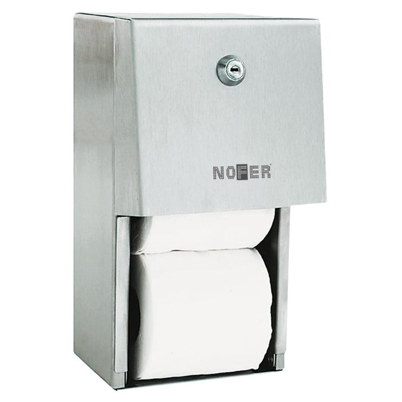 INOX Double Vertical Toilet Roll Holder 05015